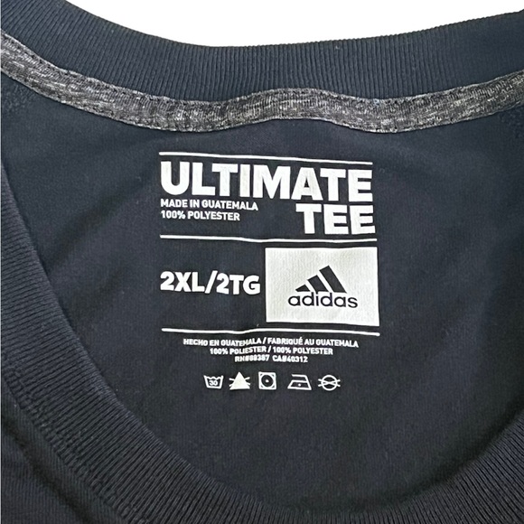 Adidas Miami Hurricanes Turnover Chain TShirt Mens Size XXL 2XL Black New - Picture 4 of 4